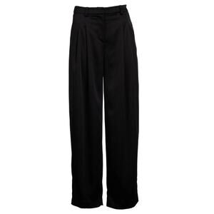 NWT Dannijo Size Small Noir Boss Pleated Trousers Wide Leg Designer Luxury Chic